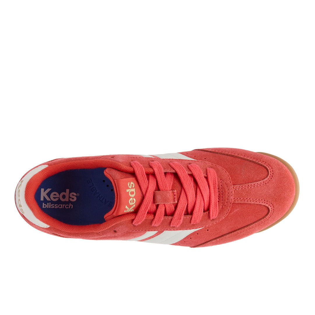 Women's Revival Suede/Leather Orange/Snow White Sneaker (RVIVL5840-WH69326)