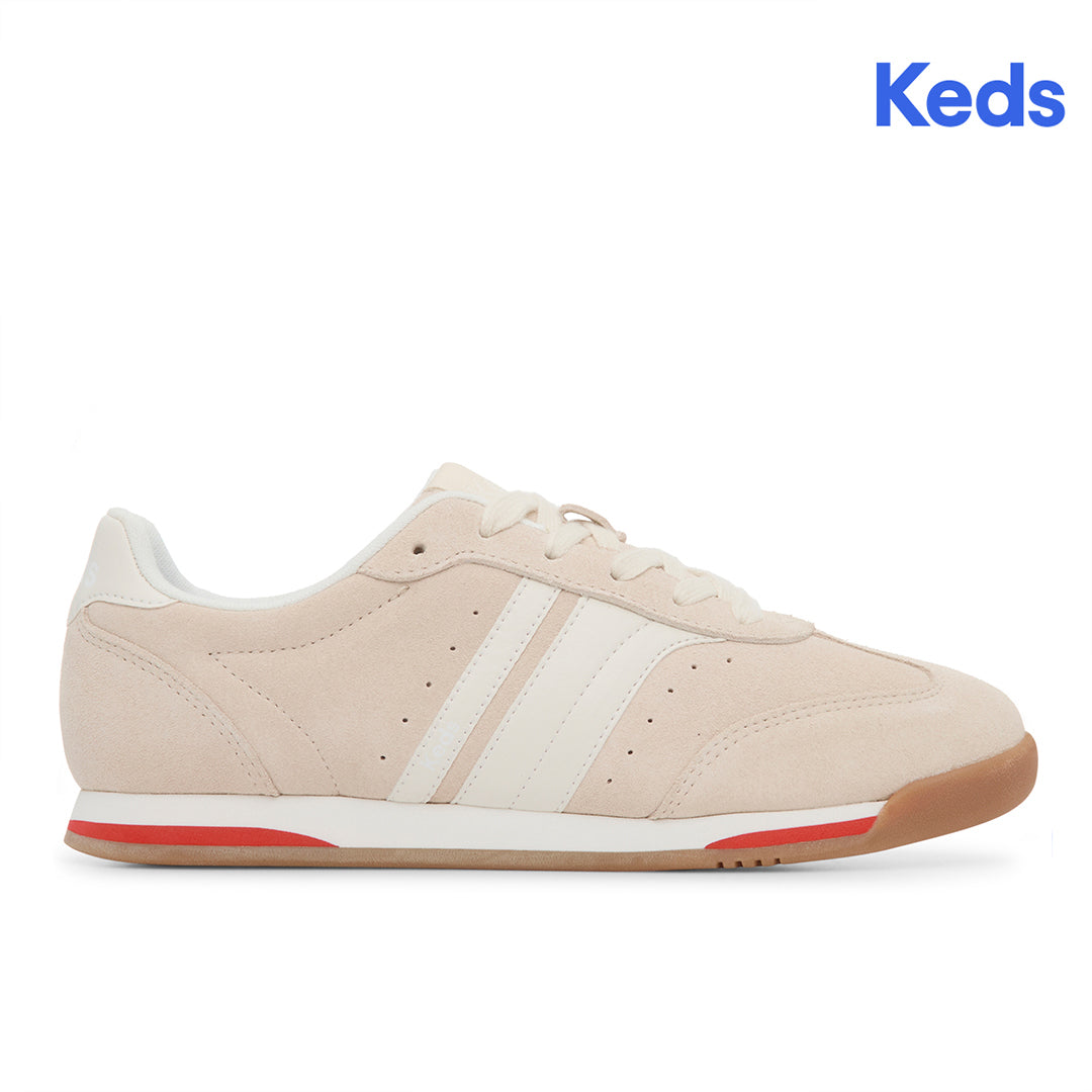 Women's Revival Suede/Leather Parchment/Egret Sneaker (RVIVL5102-WH69329)