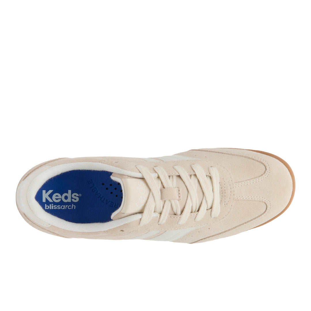 Women's Revival Suede/Leather Parchment/Egret Sneaker (RVIVL5102-WH69329)