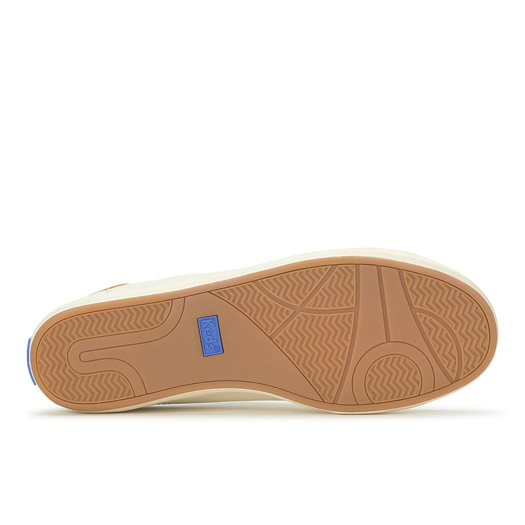 Women's Center III Leather Egret/Gold Sneaker (CNTIII6270-WH69358)