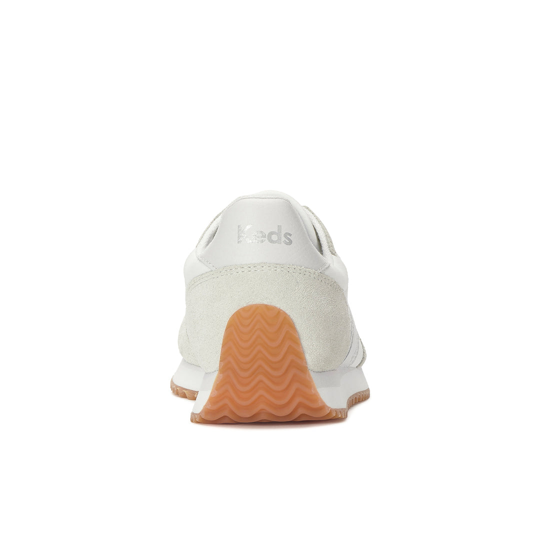 Women's Rena Nylon/Suede Snow White/Gold Sneaker (RENA5C111-WH69393)
