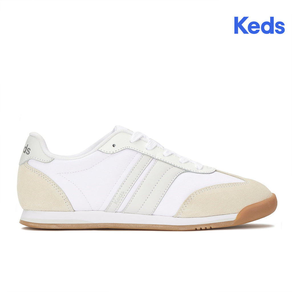 Women's Revival Nylon/Suede/Leather White/Grey Sneaker (RVIVL5B110-WH69394)