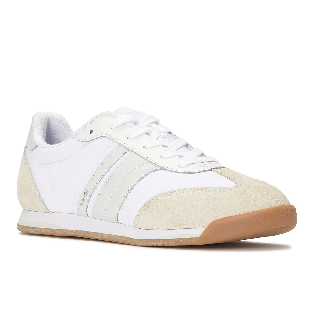 Women's Revival Nylon/Suede/Leather White/Grey Sneaker (RVIVL5B110-WH69394)
