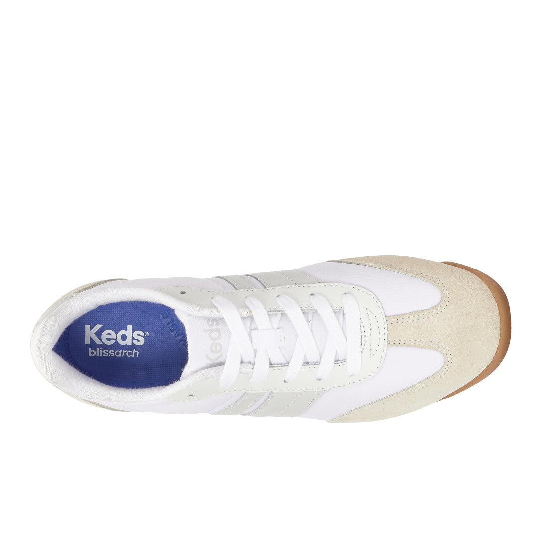 Women's Revival Nylon/Suede/Leather White/Grey Sneaker (RVIVL5B110-WH69394)