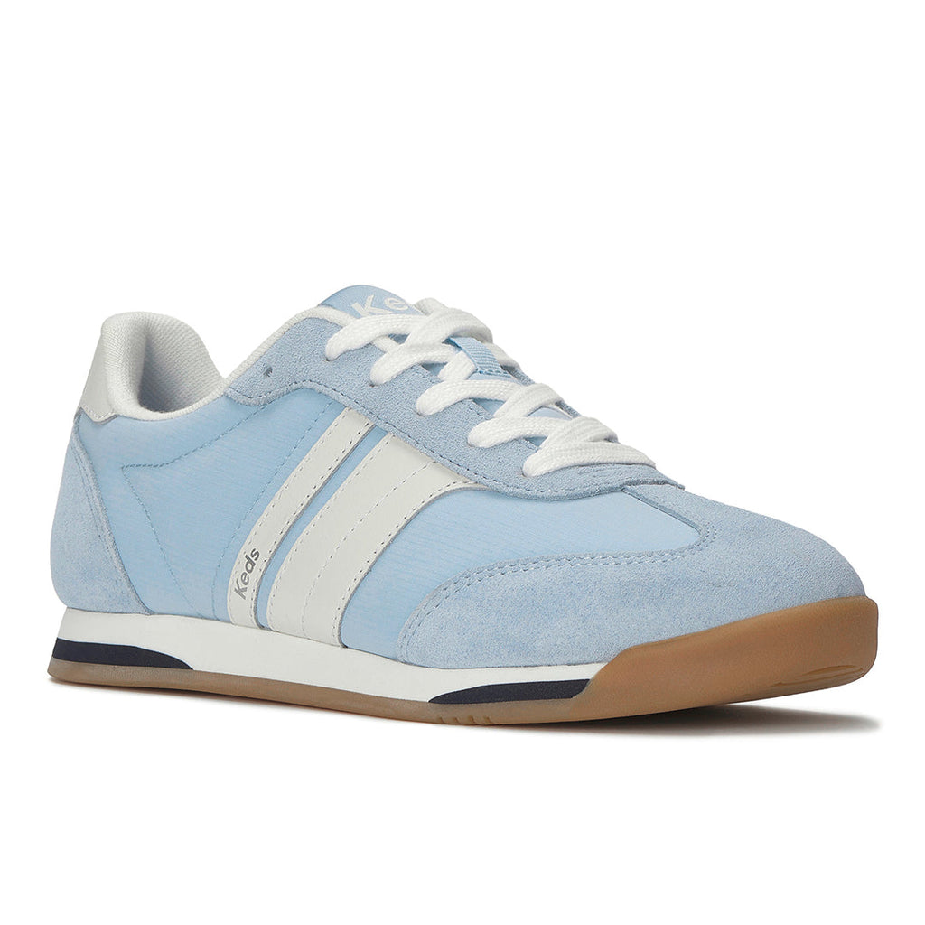 Women's Revival Nylon/Suede/Leather Light Blue/Snow White Sneaker (RVIVL5B450-WH69397)