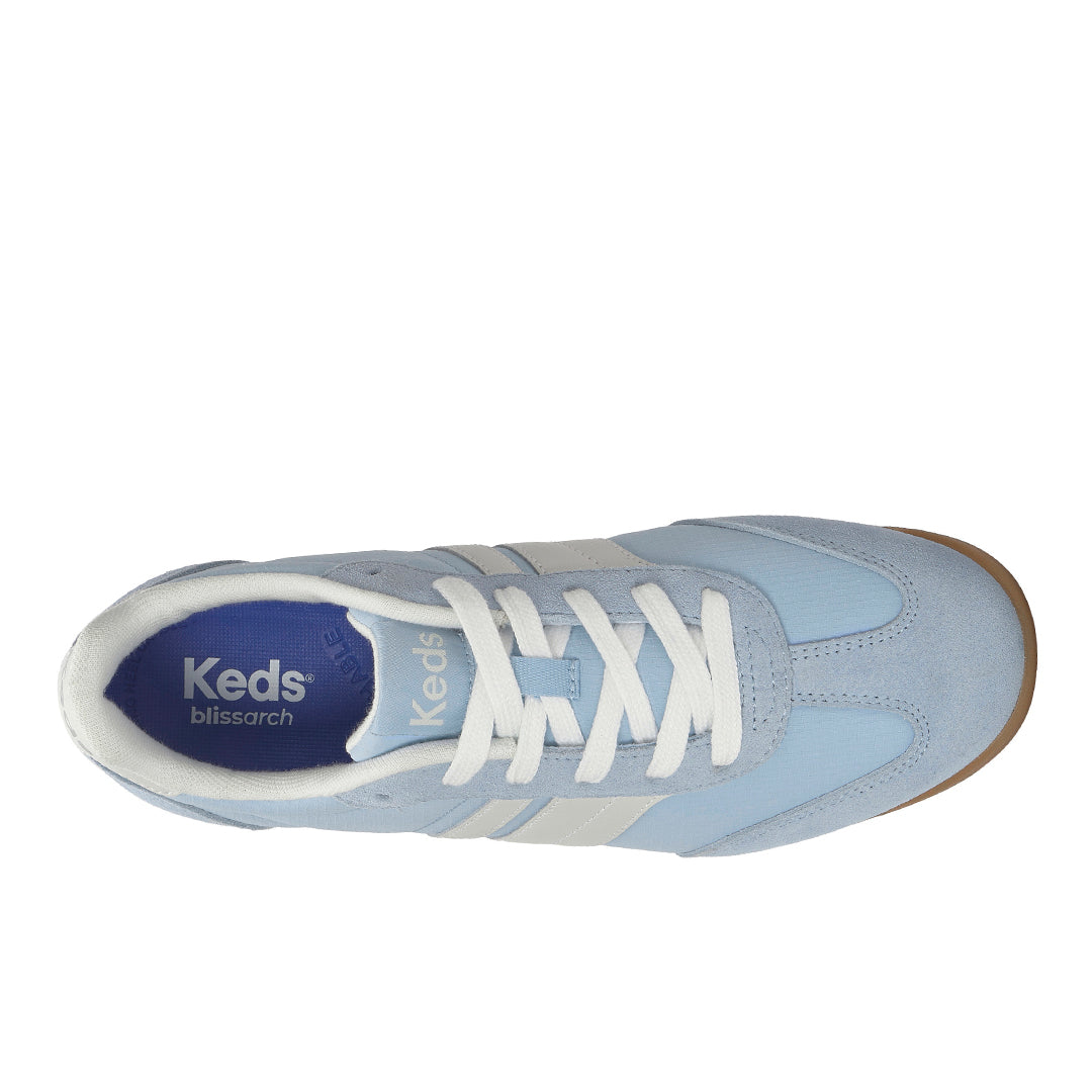 Women's Revival Nylon/Suede/Leather Light Blue/Snow White Sneaker (RVIVL5B450-WH69397)