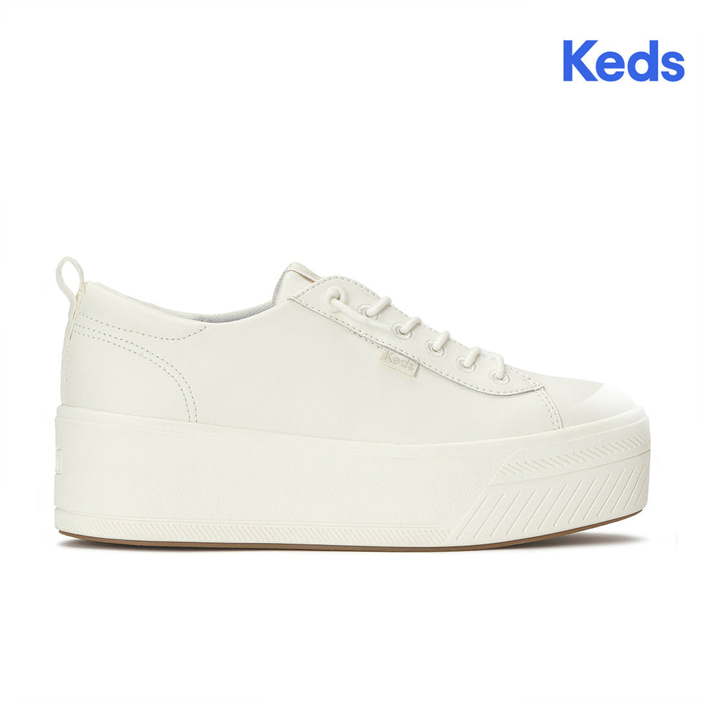 Women's Skyler Slip On Leather Snow White Sneaker (SKYSLP6110-WH69412)