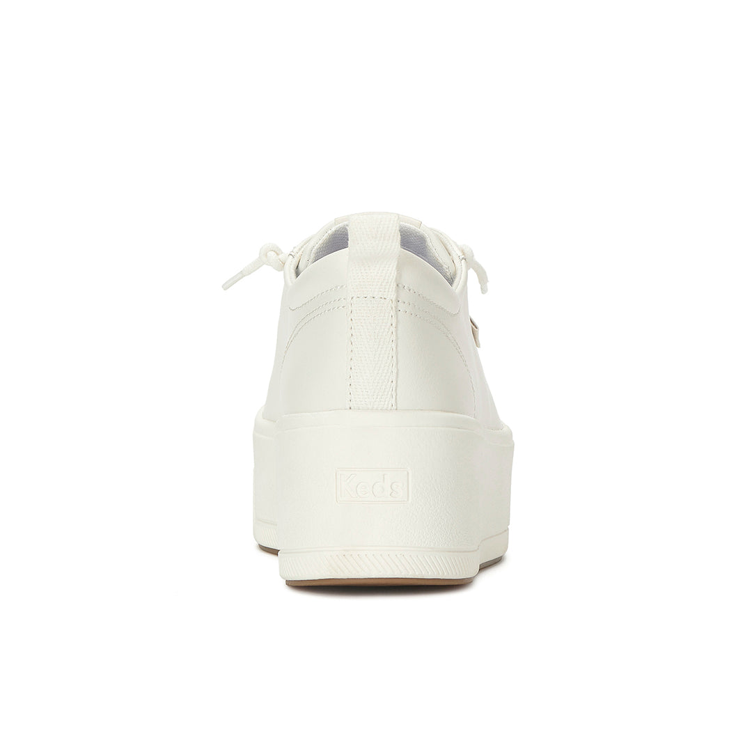 Women's Skyler Slip On Leather Snow White Sneaker (SKYSLP6110-WH69412)