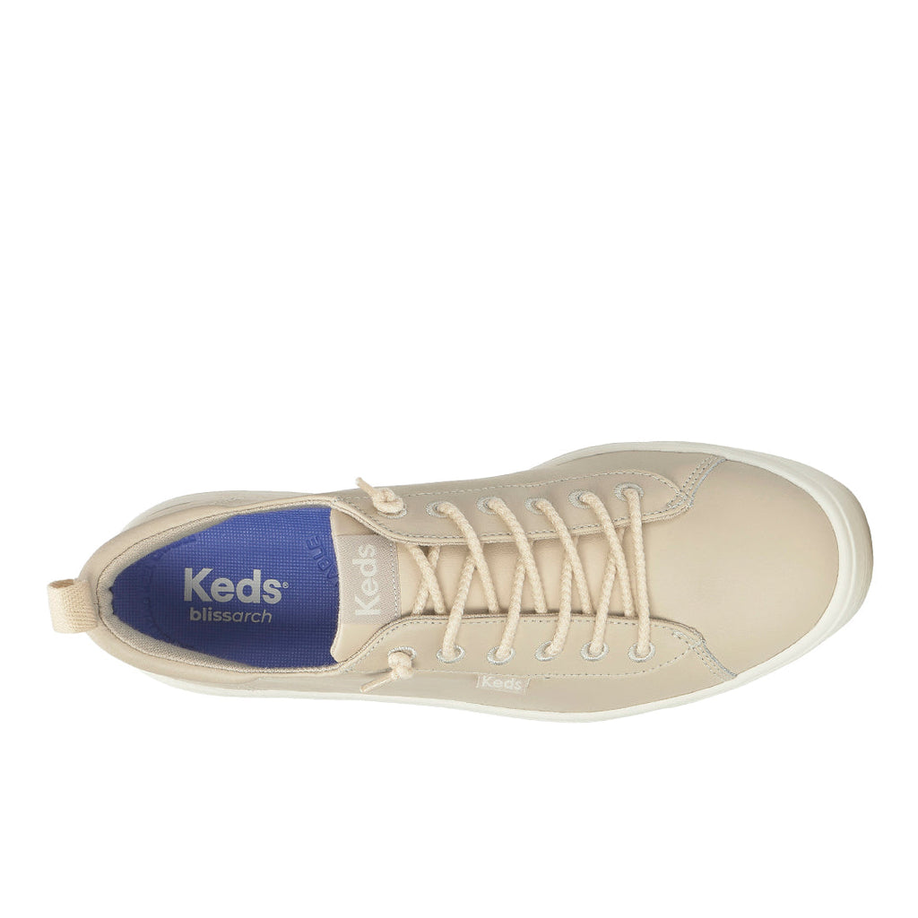 Women's Skyler Slip On Leather Oatmeal Sneaker (SKYSLP6280-WH69413)