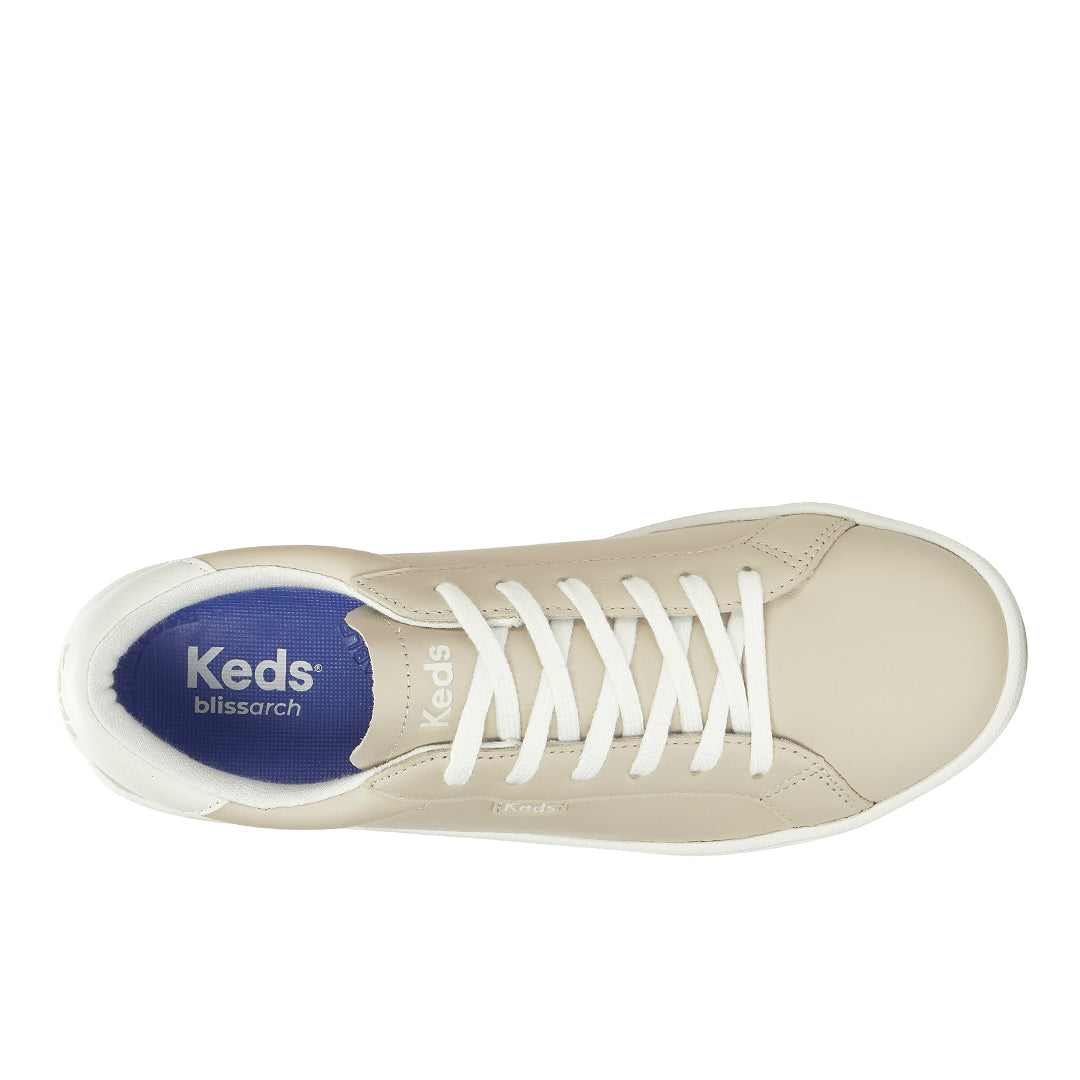 Women's Ace II Leather Oatmeal/Snow White Sneaker (ACEII7282-WH69424)