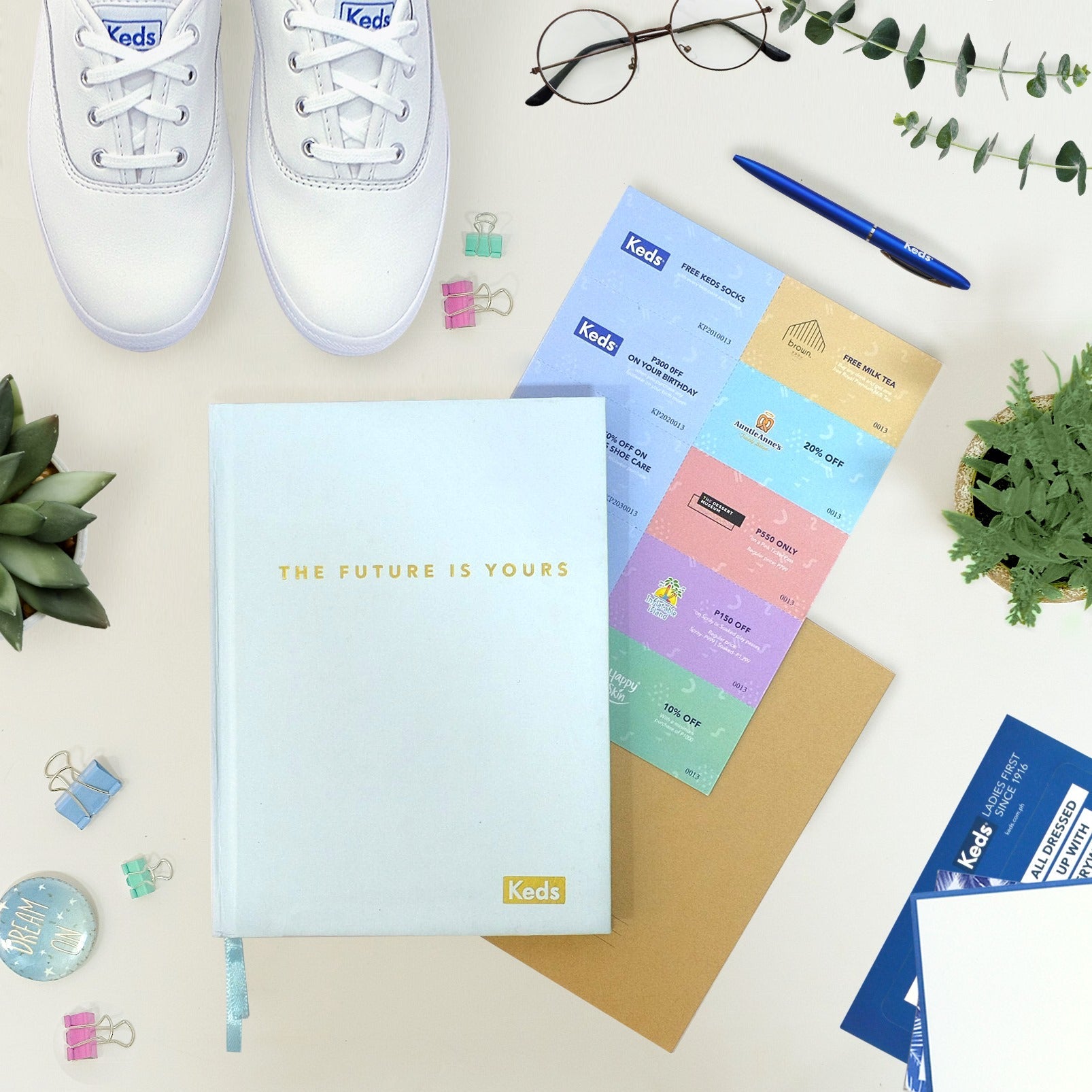KEDS "THE FUTURE IS YOURS " PLANNER  (Light Blue) *Sticker not included  - NOT FOR SALE